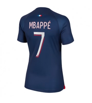 Paris Saint-Germain Kylian Mbappe #7 Primera Equipación Mujer 2023-24 Manga Corta